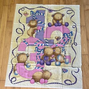Fabricland 123 Bears / 39x35 Fabric Quilt Panel